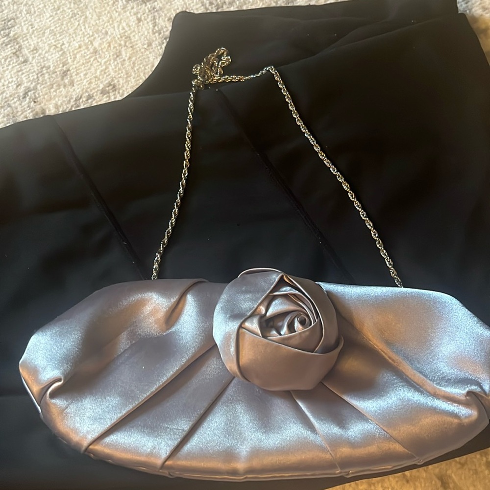 Satin evening purse